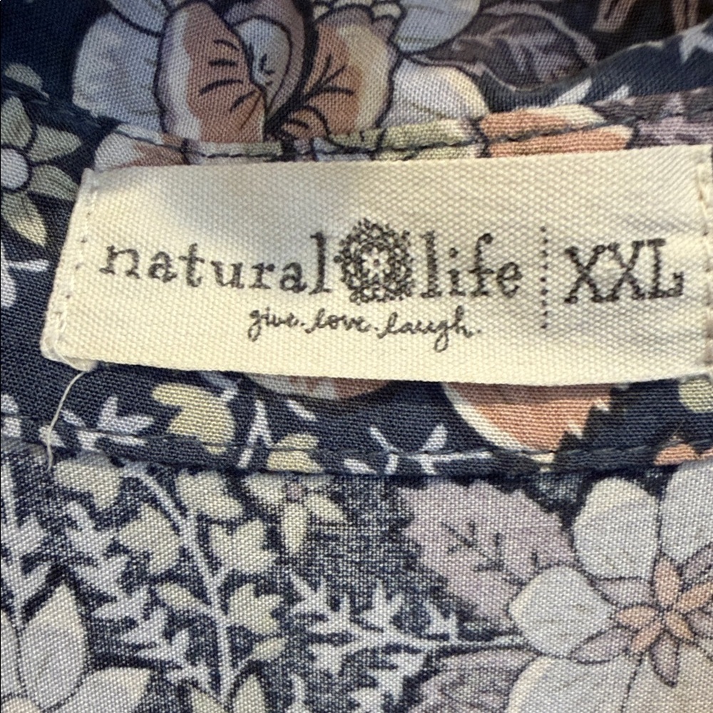 NATURAL LIFE Blue Floral Maxi Dress - Picture 6 of 11